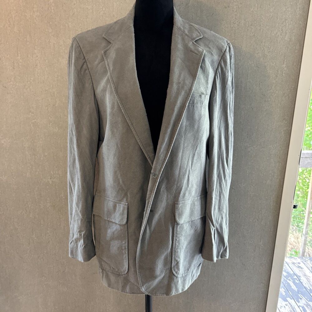 Van Julian Gray Suede Men’s Blazer Sport Jacket